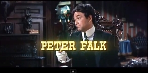 『グレートレース』で助手のマックスを演じるピーター・フォーク
